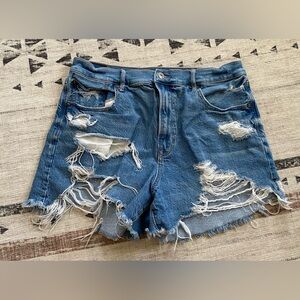 American Eagle Outfitters Ripped Jean Shorts Size 12